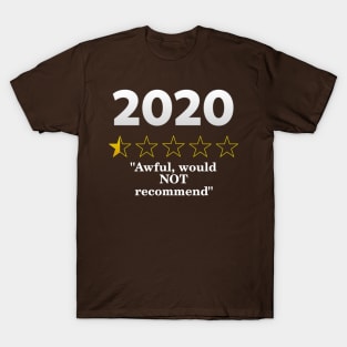 2020 Review, Half a Star, Awful T-Shirt